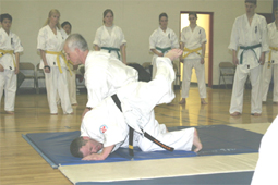 Shihan Don demonstrates Goshin-Jitsu.